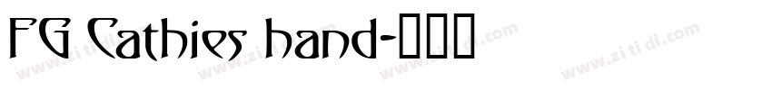 FG Cathies hand字体转换